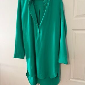 Lauren Ralph Lauren Teal Midi Dress